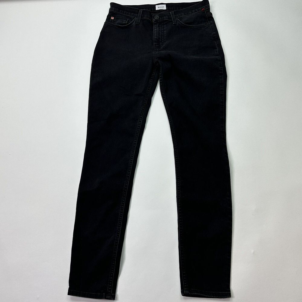 Hudson Womens‎ Jeans Size 28 Natalie Midrise Super Skinny Black Pants